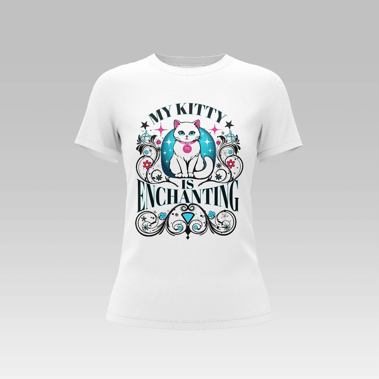 Short Sleeve Enchanted Kitty T-shirt
